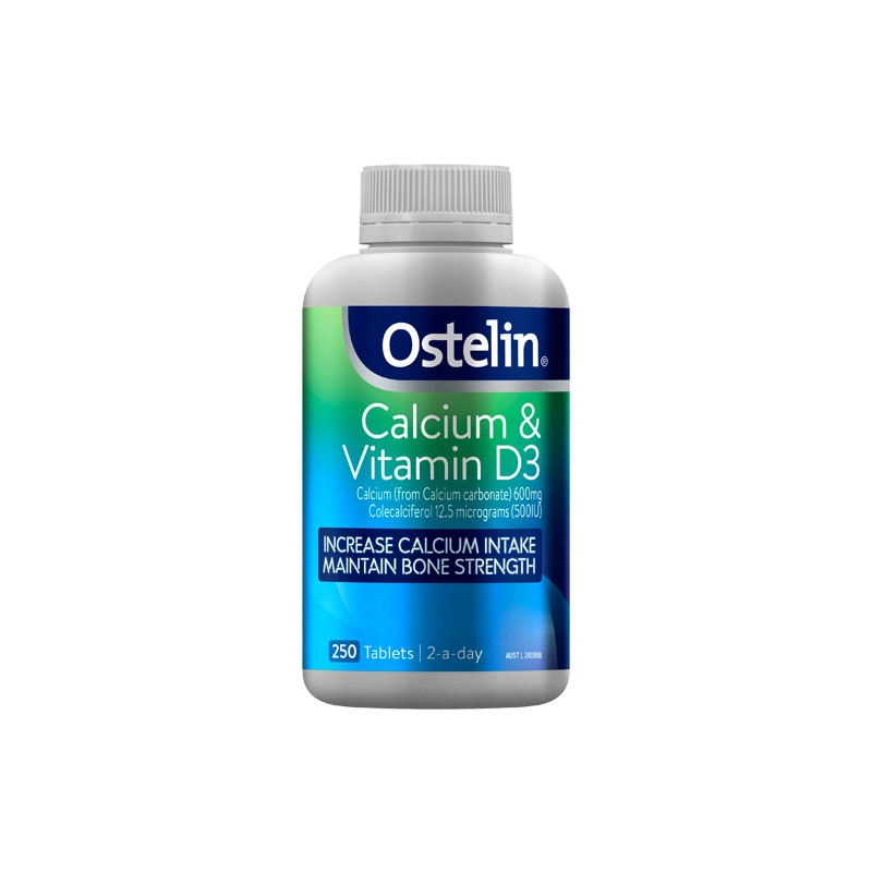 Ostelin Calcium & Vitamin D3 Tablets 250 pack