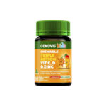 Cenovis Kids Chewable Triple Action C D & Zinc 60 Tablets